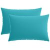 vidaXL Prevleka za blazino 2 pcs HEERLEN Turkizna 30 x 50 cm Poliester