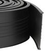 vidaXL Tesnilo garažnih vrat Črna 70 x 6 mm 2,5 m PVC