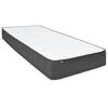 vidaXL Boxspring postelja temno siva iz blaga 80x200 cm