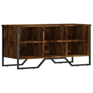 vidaXL Omarica za čevlje dimljeni hrast 90x38x45,5 cm inženirski les