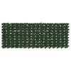 vidaXL Ograja za balkon z listi Temno zelena 200 x 75 cm