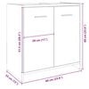 vidaXL Omarica za umivalnik sonoma hrast 60x33x60 cm inženirski les