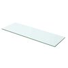 vidaXL Polica Prosojno Steklo 60x15 cm