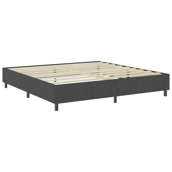 vidaXL Posteljni okvir boxspring sivo blago 200x200 cm