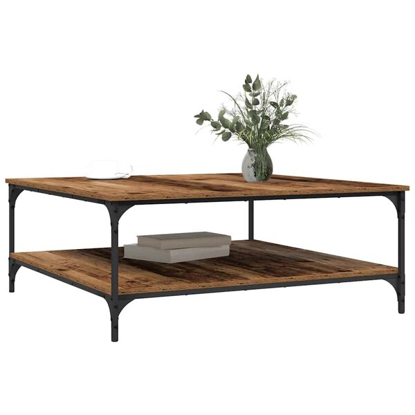 vidaXL Klubska miza Star les 100 x 100 x 40 cm Konstruiran les