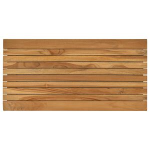 vidaXL Nepremična povr&scaron;ina 80 x 40 x 3,5 cm Pravokotna Trden tikov les