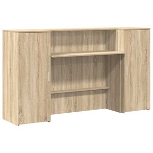 vidaXL Sprejemna miza sonoma hrast 180x50x103,5 cm inženirski les