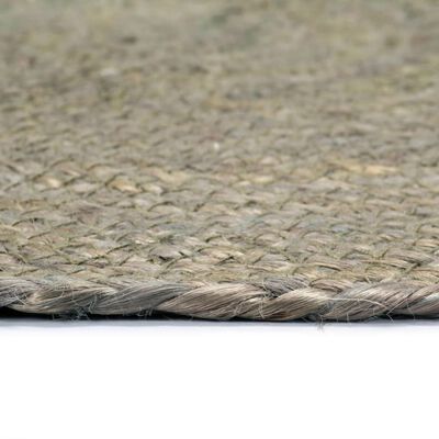 vidaXL Pogrinjki 6 kosov sivi 38 cm okrogli iz jute