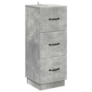 vidaXL Predalna omara Betonsko siva 33 x 34,5 x 87 cm Inženirski les