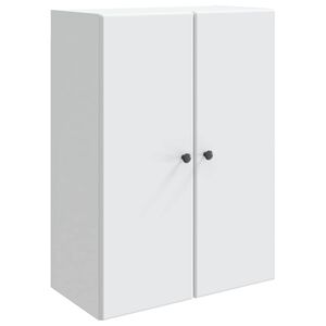 vidaXL Omara za steno Bela 66 x 34,5 x 90 cm Inženirski les