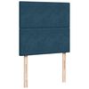vidaXL Otomanski posteljni okvir z vzmetnicami moder 80x200cm žamet