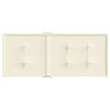 vidaXL Blazine za vrtne stole 4 kosi krem 120x50x2 cm blago