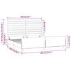 vidaXL Posteljni okvir brez vzmetnice moder 160x200 cm blago