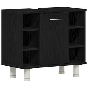 vidaXL Kopalni&scaron;ka omarica Črna Orehovina 60 x 32 x 54 cm