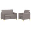 vidaXL Sofa set z shrambo 2 pcs Taupe Poliester