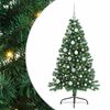 vidaXL Umjetna preddekorirana božićna jelka Zelena 120 cm PVC