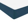 vidaXL Box Spring postelja z vzmetnico Temno modra 100x220 cm Velvet