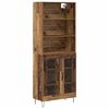 vidaXL Visok predalnik 2 kos Star les 69,5 x 34 x 180 cm
