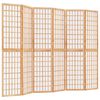 vidaXL Zložljiv 6-delni paravan japonski stil 240x170 cm črne barve