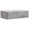 vidaXL Stenska stranska miza Betonsko siva 59 x 34,5 x 17 cm