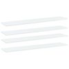 vidaXL Dodatne police za omaro 4 kosi bele 100x20x1,5 cm iverna pl.