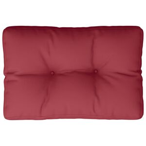 vidaXL Blazina za kavč iz palet vinsko rdeča 50x40x12 cm