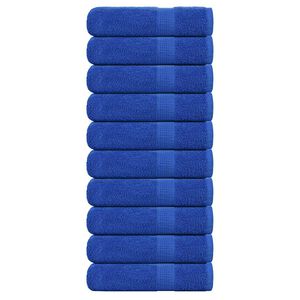 vidaXL Brisače za roke FROGN 10 kosov modre 50x100 cm 360 g/m&sup2;
