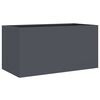 vidaXL Cvetlično korito antracit 62x30x29 cm jeklo
