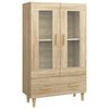 vidaXL Visoka omarica sonoma hrast 70x31x115 cm inženirski les