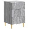 vidaXL Nočna omarica Siva Sonoma 43 x 39,5 x 66,5 cm Inženirski les