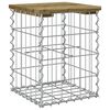 vidaXL Vrtna klop gabion 33x31x42 cm impregnirana borovina
