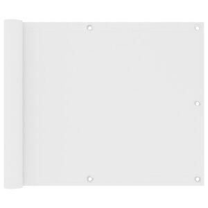 vidaXL Balkonsko platno belo 75x300 cm oksford blago