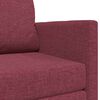 vidaXL Sofa postelja 110cm Vinorodna rdeča blago