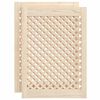 vidaXL Vrata za omarico z mrežico 2 kosa 49,5x69 cm trdna borovina