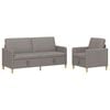 vidaXL Sofa set z shrambo 2 pcs Taupe Poliester