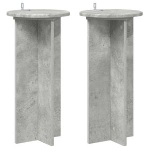 vidaXL Stojalo za rastline 2 kos Betonsko siva 29,5 x 29,5 x 60 cm