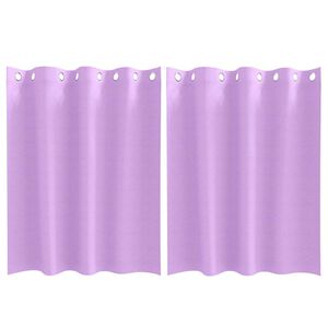 vidaXL Zavese za zatemnitev z obroči 2 pcs Vijolična 140 x 140 cm