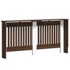 vidaXL Pokrov radiatorja Rjavi hrast 172x19x81,5cm Konstruiran les