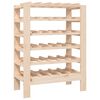 vidaXL Stojalo za vino 61,5x30x82 cm trdna borovina