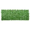 vidaXL Balkonsko platno z zelenim listjem 200x75 cm