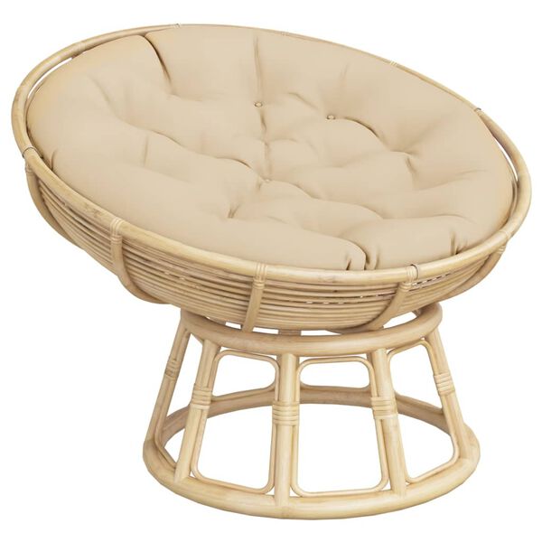 vidaXL Okrogla blazina bež &Oslash; 100 x 11 cm oxford tkanina