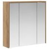 vidaXL Kopalni&scaron;ka ogledalna omara Oreh 63,5 x 16 x 62,5 cm