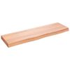 vidaXL Kopalni&scaron;ki pult svetlo rjav 100x30x(2-6) cm obdelan trden les
