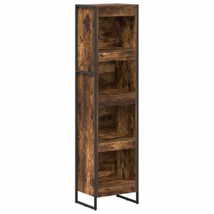 vidaXL Knjigovni omar 40 x 30 x 155 cm Inženirski les Dimni hrast