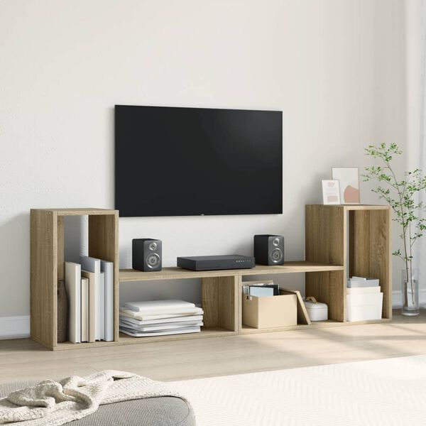 vidaXL TV omarica 2 kosa sonoma hrast 75x30x50 cm inženirski les