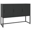 vidaXL Komoda črna 105x35x75 cm jeklo