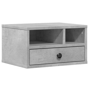 vidaXL Stojalo za tiskalnik betonsko siva 40x32x22,5 cm inženirski les
