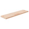 vidaXL Polica 80x20x2,5 cm neobdelana trdna hrastovina
