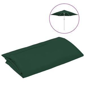 vidaXL Nadomestna tkanina za zunanji senčnik zelena 300 cm