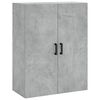 vidaXL Stenska omarica betonsko siva 69,5x34x90 cm